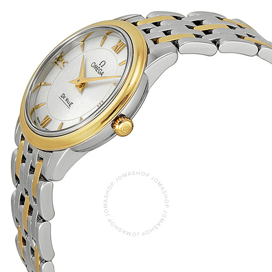 Omega De Ville Prestige White Mother of Pearl Dial Ladies Watch 424.20.27.60.05.001