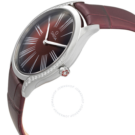 Omega De Ville Quartz Red Dial Ladies Watch 428.18.36.60.11.001