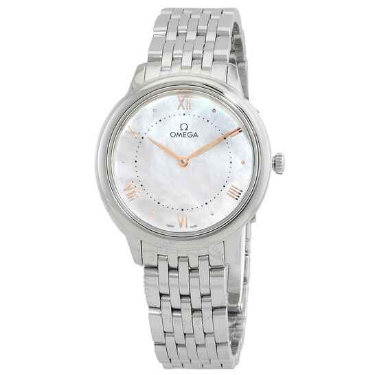 Omega De Ville Quartz White Dial Ladies Watch 434.10.30.60.05.001