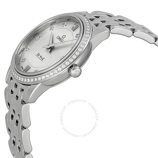 Omega De Ville Silver Dial Stainless Steel Ladies Watch 42415276052001