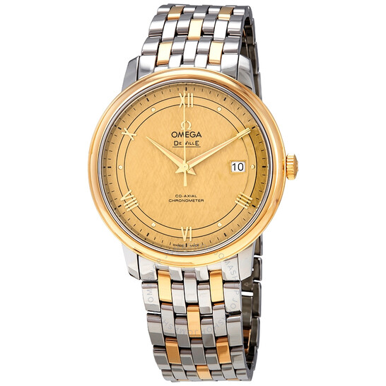 Omega De Ville Yellow Gold Dial Men’s Watch 424.20.40.20.08.001