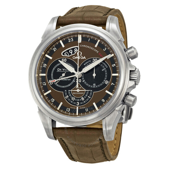 Omega Deville Chronoscope Brown Dial Stainless Steel Men’s Watch 42213445213001