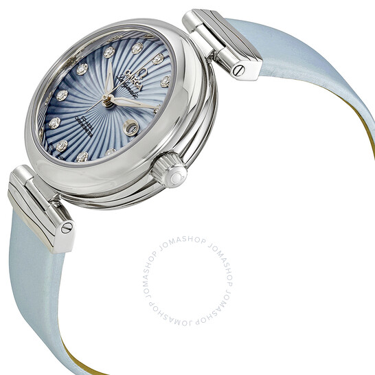 Omega DeVille Ladymatic Automatic Blue Mother of Pearl Dial Ladies Watch 425.32.34.20.57.002