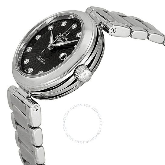 Omega DeVille Ladymatic Diamond Automatic Black Dial Ladies Watch 425.30.34.20.51.001