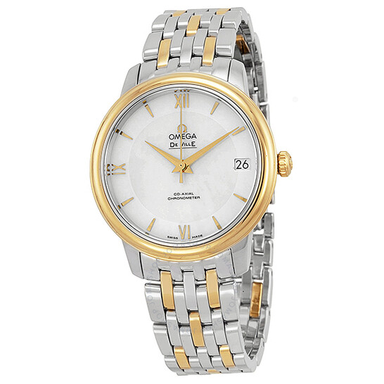 Omega DeVille Prestige Mother of Pearl Dial Steel and Yellow Gold Ladies Watch 424.20.33.20.05.001