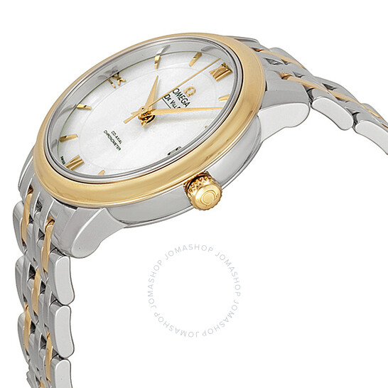 Omega DeVille Prestige Mother of Pearl Dial Steel and Yellow Gold Ladies Watch 424.20.33.20.05.001