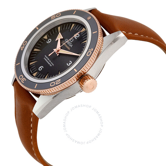 Omega Seamaster 300 Black Dial Brown Leather Men’s Watch 233.22.41.21.01.002