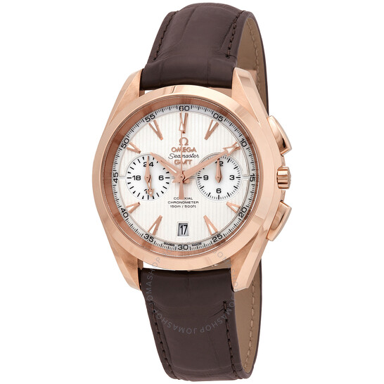 Omega Seamaster Aqua Terra 18kt Rose Gold Automatic Chronograph GMT Men’s Watch 231.53.43.52.02.001