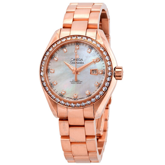 Omega Seamaster Aqua Terra 18kt Rose Gold Automatic Ladies Watch 231.55.34.20.55.002