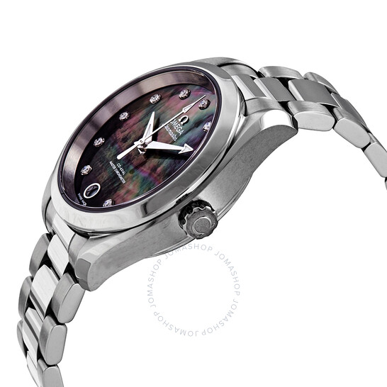 Omega Seamaster Aqua Terra Automatic Chronometer Diamond Ladies Watch 220.10.34.20.57.001