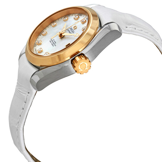 Omega Seamaster Aqua Terra Automatic Chronometer Diamond White Mother of Pearl Dial Ladies Watch 231.23.30.20.55.002