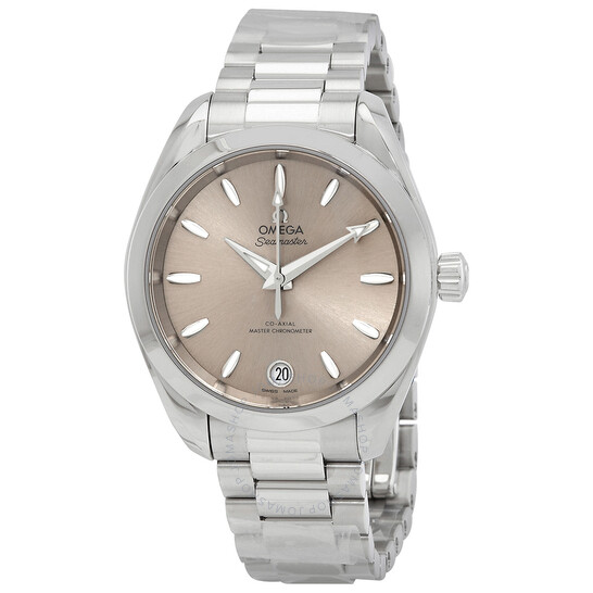 Omega Seamaster Aqua Terra Automatic Chronometer Sandstone Dial Ladies Watch 220.10.34.20.09.001