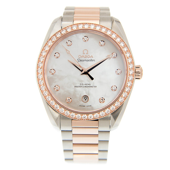 Omega Seamaster Aqua Terra Automatic Diamond Ladies Watch 220.25.38.20.55.001