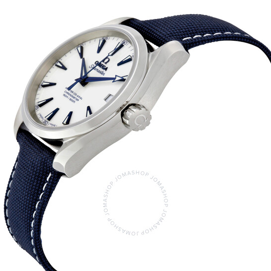 Omega Seamaster Aqua Terra Automatic White Dial Blue Nylon Men’s Watch 23192392104001