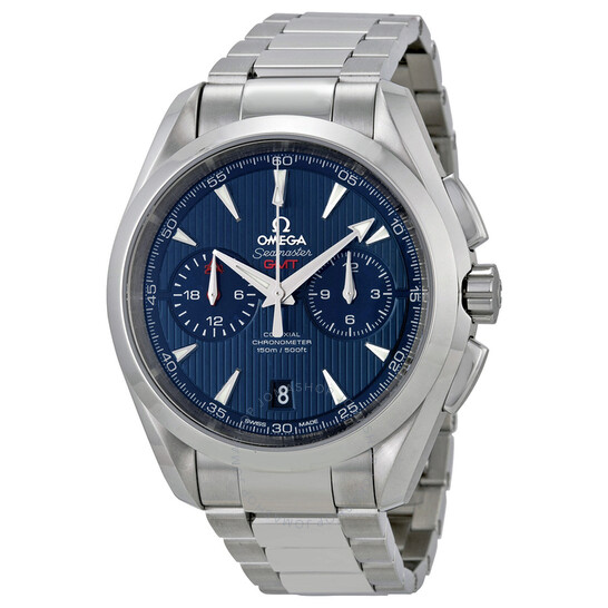 Omega Seamaster Aqua Terra Chronograph GMT Automatic Chronometer Blue Dial Men’s Watch 231.10.43.52.03.001