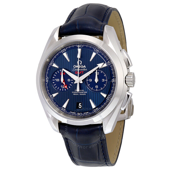 Omega Seamaster Aqua Terra Chronograph GMT Automatic Chronometer Blue Dial Men’s Watch 231.13.43.52.03.001