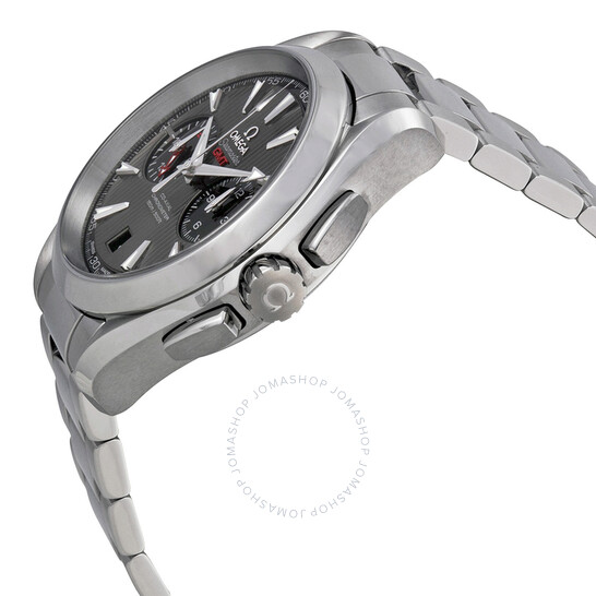 Omega Seamaster Aqua Terra Chronograph GMT Automatic Chronometer Grey Dial Men’s Watch 23110435206001