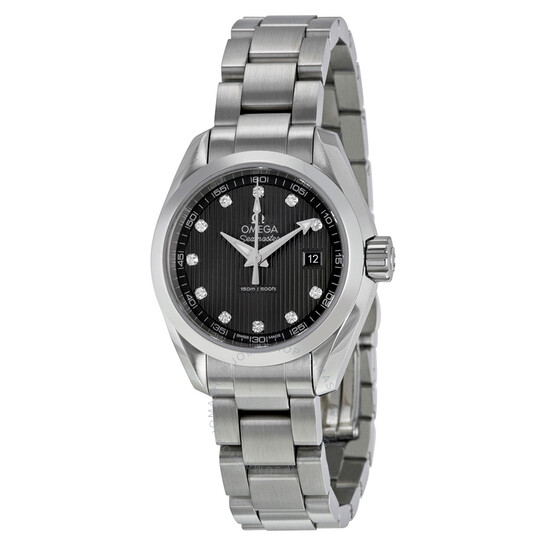 Omega Seamaster Aqua Terra Diamond Dark Grey Dial Ladies Watch 231.10.30.60.56.001