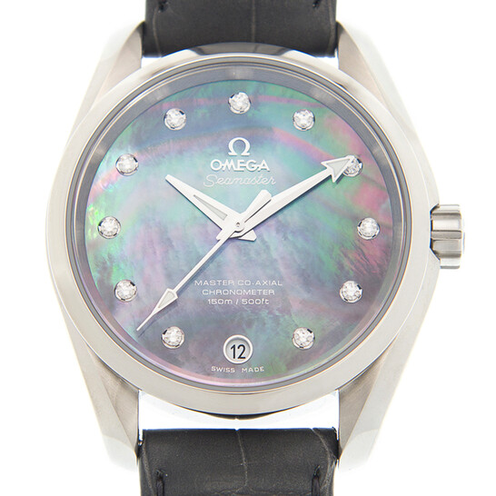 Omega Seamaster Aqua Terra Grey Mother of Pearl Diamond Dial Automatic Ladies Watch 231.13.39.21.57.001