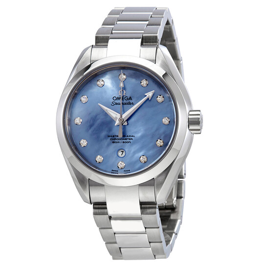 Omega Seamaster Aqua Terra Lavender Mother of Pearl Dial Ladies Watch 231.10.34.20.57.002