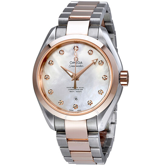 Omega Seamaster Aqua Terra Mother of Pearl Dial Automatic Ladies Watch 231.20.34.20.55.001