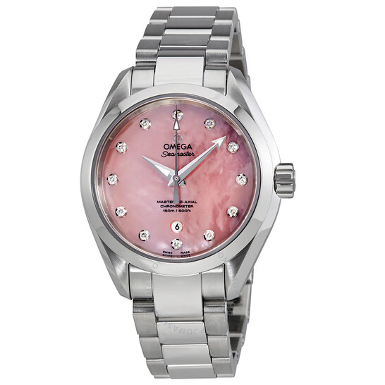 Omega Seamaster Aqua Terra Pink Mother of Pearl Dial Ladies Watch 231.10.34.20.57.003