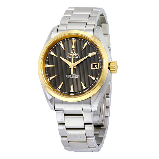 Omega Seamaster Aqua Terra Teak Grey Dial Steel and 18K Yellow Gold Automatic Men’s Watch 231.20.39.21.06.004