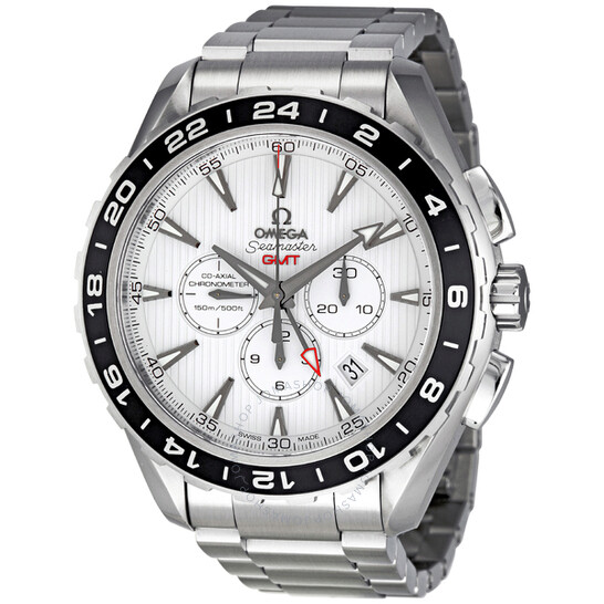 Omega Seamaster Aqua Terra White Dial Automatic GMT Stainless Steel Men’s Watch 231.10.44.52.04.001