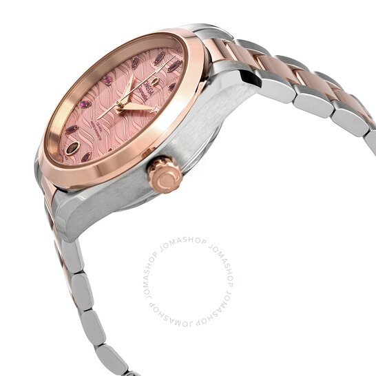 Omega Seamaster Automatic Chronometer Diamond Pink Dial Ladies Watch 220.20.34.20.60.001