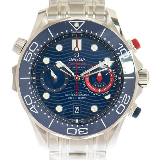 Omega Seamaster Chronograph Automatic Chronometer Blue Dial Men’s Watch 210.30.44.51.03.002