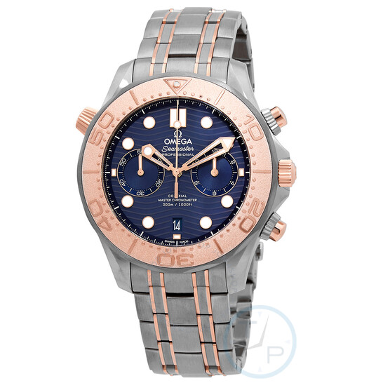 Omega Seamaster Chronograph Automatic Chronometer Blue Dial Men’s Watch 210.60.44.51.03.001