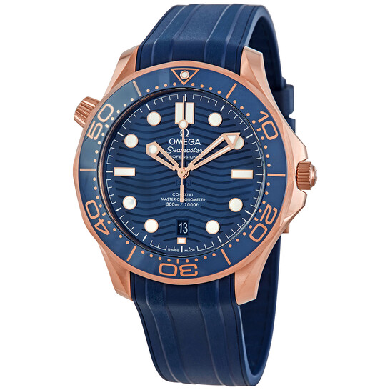 Omega Seamaster Diver 18kt Rose Gold Automatic Blue Dial Men’s Watch 210.62.42.20.03.001