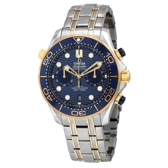 Omega Seamaster Diver 300m Co-Axial Master Chronograph Automatic Chronometer Blue Dial Men’s Watch 210.20.44.51.03.001