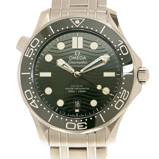 Omega Seamaster Diver Automatic Chronometer Green Dial Men’s Watch 210.30.42.20.10.001