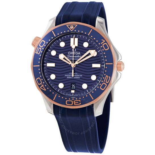 Omega Seamaster Diver Automatic Stainless Steel & 18kt Sedna Gold Blue Dial Men’s 42 mm Watch 210.22.42.20.03.002