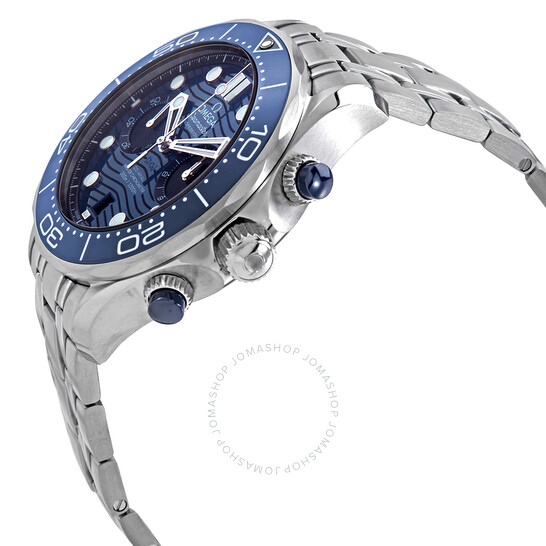 Omega Seamaster Diver Chronograph Automatic Chronometer Blue Dial Men’s Watch 210.30.44.51.03.001