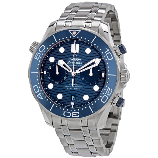 Omega Seamaster Diver Chronograph Automatic Chronometer Blue Dial Men’s Watch 210.30.44.51.03.001