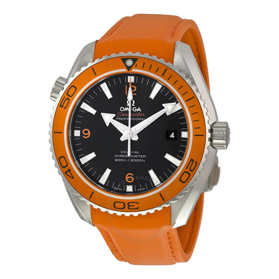 Omega Seamaster Planet Ocean  Automatic Black Dial Orange Silicone Rubber Men’sWatch 232.32.46.21.01.001