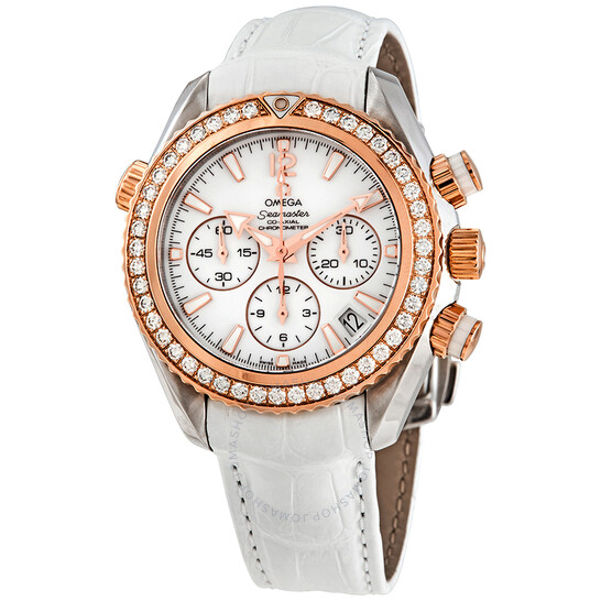 Omega Seamaster Planet Ocean Chronograph Automatic Chronometer Diamond Ladies Watch 222.28.38.50.04.001