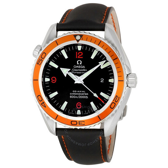 Omega Seamaster Planet Ocean Steel Black and Orange XL Men’s Watch 2908.50.82