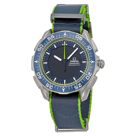 Omega Skywalker X-33 Chronograph Analog Digital Dial Blue and Green Nylon Men’s Watch 31892457903001