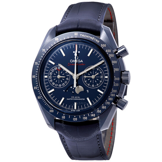 Omega Speedmaster Blue Ceramic Dial Automatic Men’s Moonphase Watch 304.93.44.52.03.001