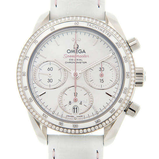 Omega Speedmaster Chronograph Automatic Chronometer Diamond White Dial Unisex Watch 324.38.38.50.55.001