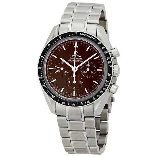 Omega Speedmaster Professional Grey Side of the Moon Chronograph Automatic Sandblasted Platinum Dial Grey Leather Men’s Watch 311.93.44.51.99.001