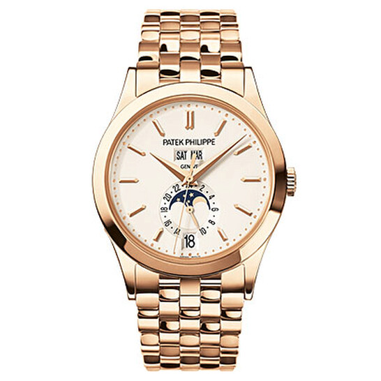 Patek Philippe Annual Calendar Silver Dial 18kt Rose Gold Men’s Watch 5396-1R-010