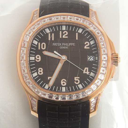 Patek Philippe Aquanaut Automatic Diamond Black Dial Unisex Watch 5167-300R-010