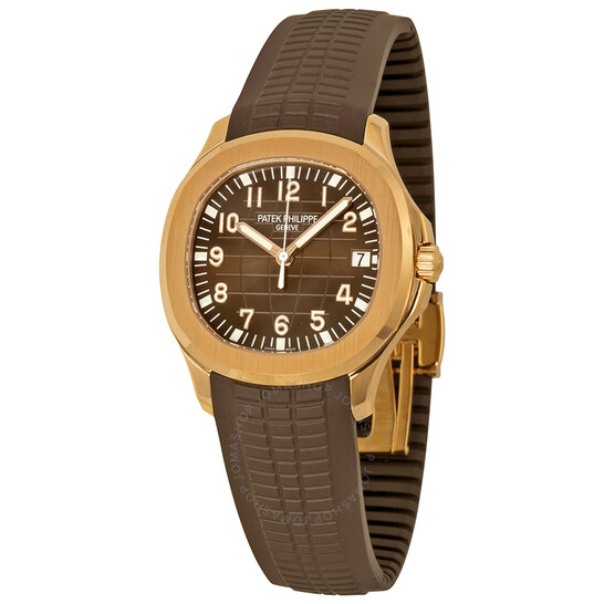 Patek Philippe Aquanaut Brown Dial 18k Rose Gold Brown Rubber Automatic Men’s Watch 5167R-001