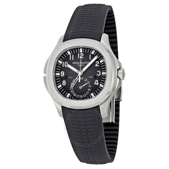 Patek Philippe Aquanaut Dual Time Black Dial Automatic Men’s Watch 5164A-001