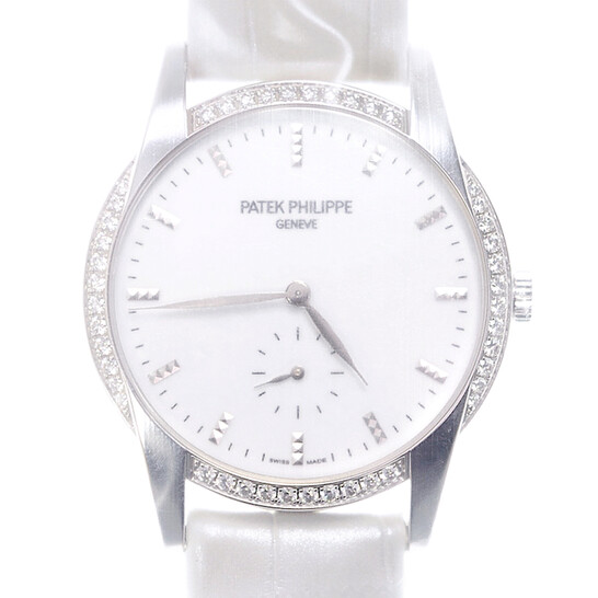 Patek Philippe Calatrava White Dial Watch 7122-200G-001