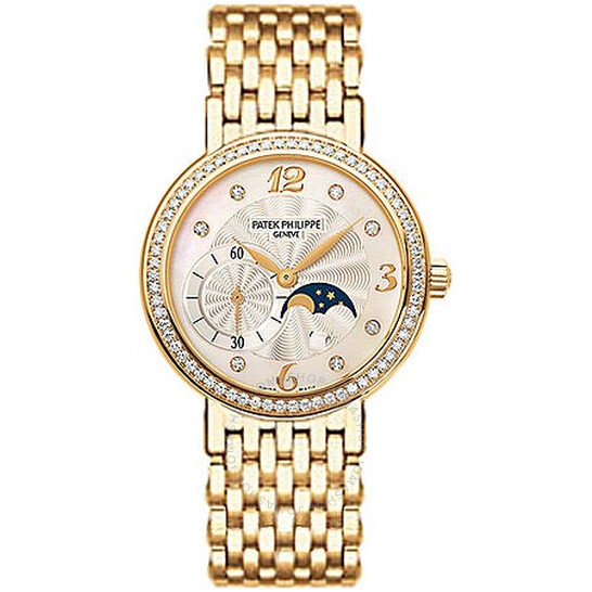 Patek Philippe Complicated 18kt Yellow Gold Moon Phase Diamond Ladies Watch 4958-1J